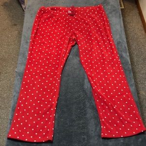 Old navy red and white polka dot pajama bottoms XL